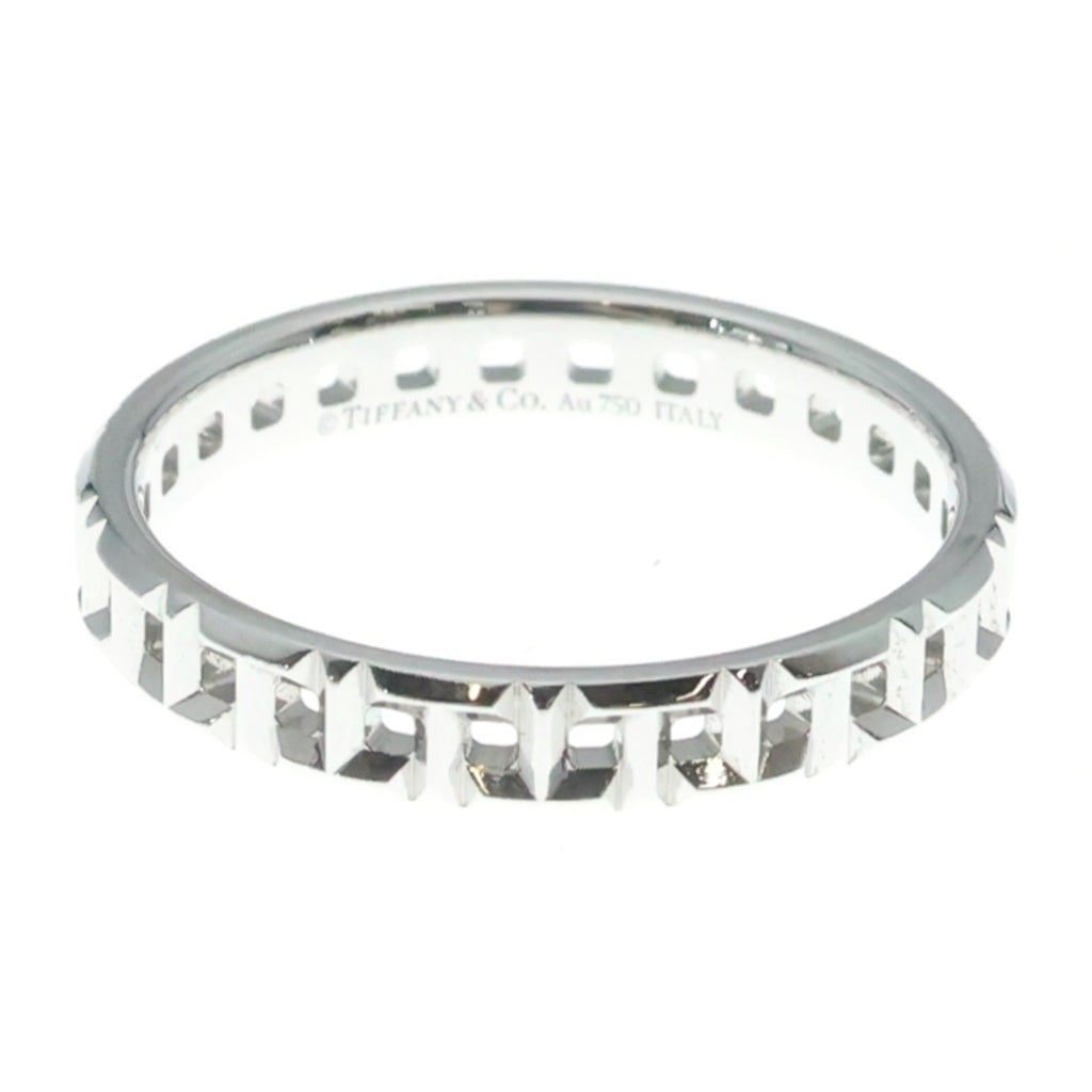 TIFFANY & Co.(ティファニー) K18WG Tトゥルー ナロー リング ホワイトゴールド