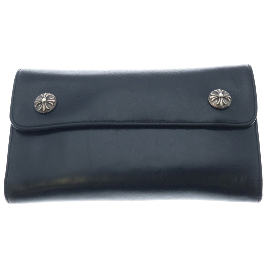 CHROME HEARTS(クロムハーツ) WAVE ウェーブ レザーウォレット 財布 ブラック