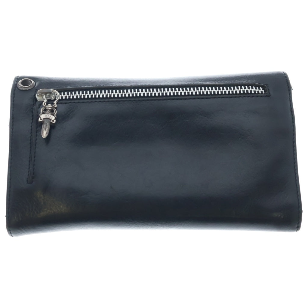 CHROME HEARTS(クロムハーツ) WAVE ウェーブ レザーウォレット 財布 ブラック