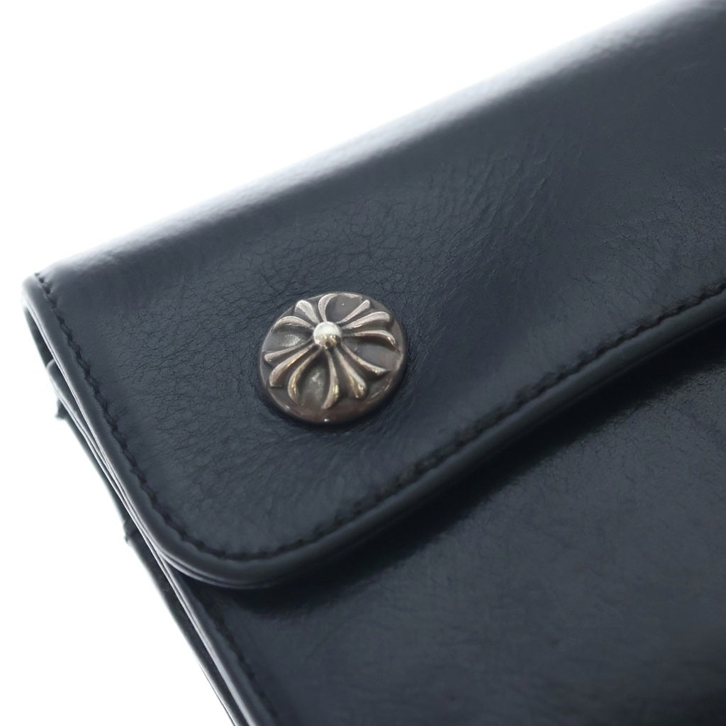 CHROME HEARTS(クロムハーツ) WAVE ウェーブ レザーウォレット 財布 ブラック