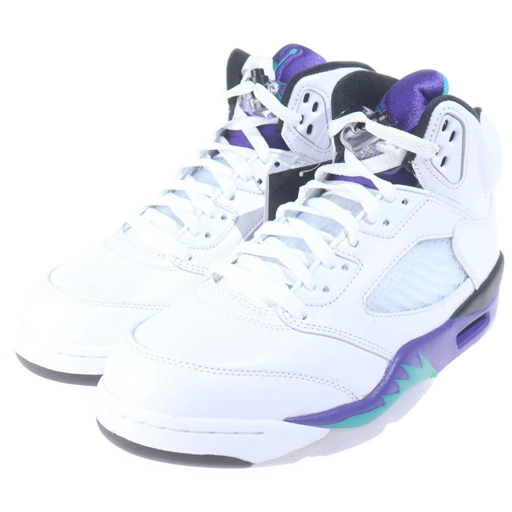 NIKE(ナイキ) AIR JORDAN 5 RETRO GRAPE 2025 エアジョーダン5 レトロ グレープ ハイカットスニーカー ホワイト/パープル US9/27cm HQ7978-100