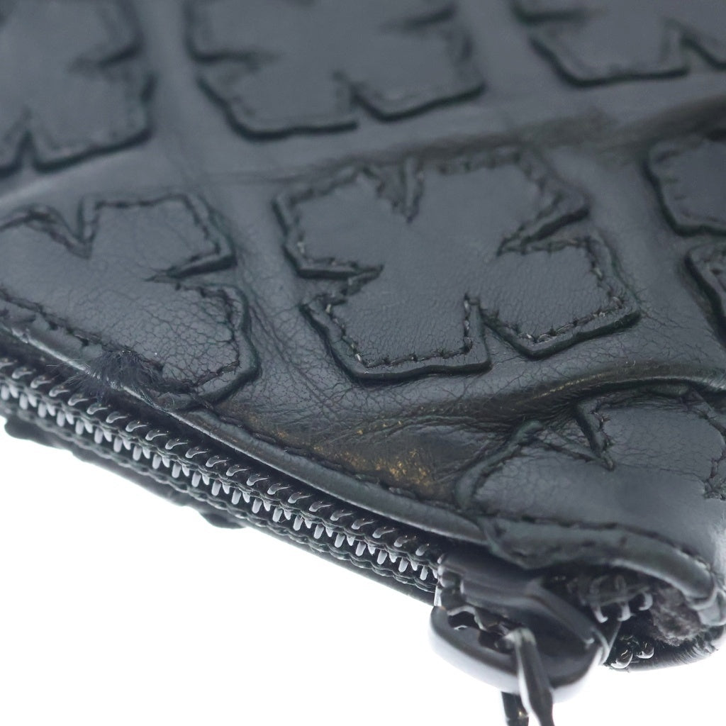 CHROME HEARTS(クロムハーツ) CHプラスパッチ レザー アイウェアケース メガネケース ブラック