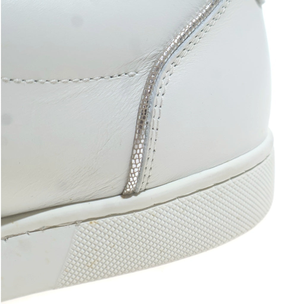 CHRISTIAN LOUBOUTIN(クリスチャンルブタン) Sailor Boat Orlato Spikes セーラーボート スパイクスタッズ レザー ローカットスニーカー スリッポン ホワイト