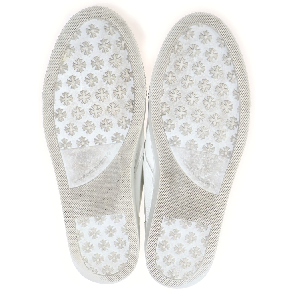 CHROME HEARTS(クロムハーツ) SLIP ON CHプラス レザーパッチ ダガー ローカットスニーカー スリッポン ホワイト