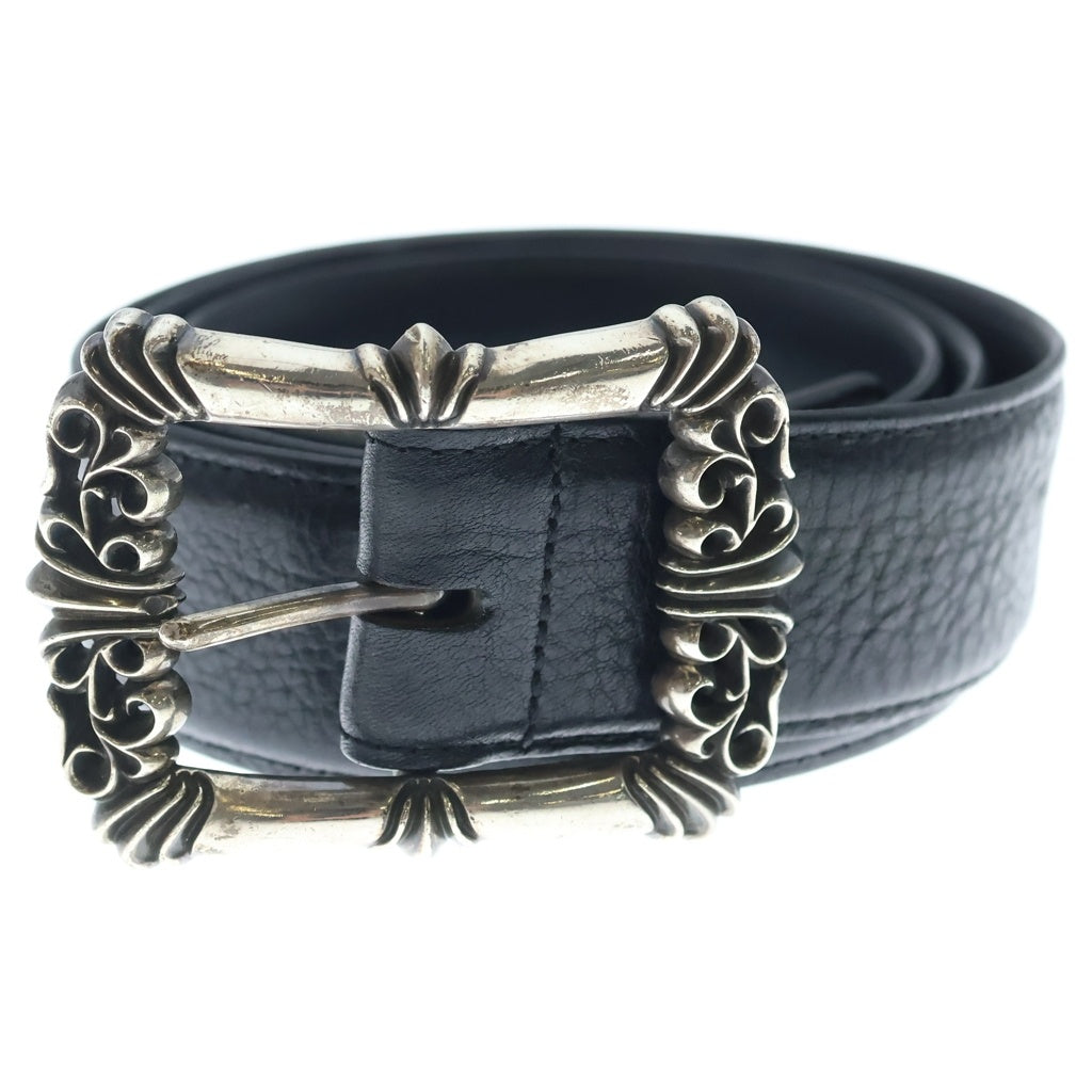 CHROME HEARTS(クロムハーツ) BLT FILIGREE OTJ フィリグリーOTJバックル レザーベルト シルバー BCA355