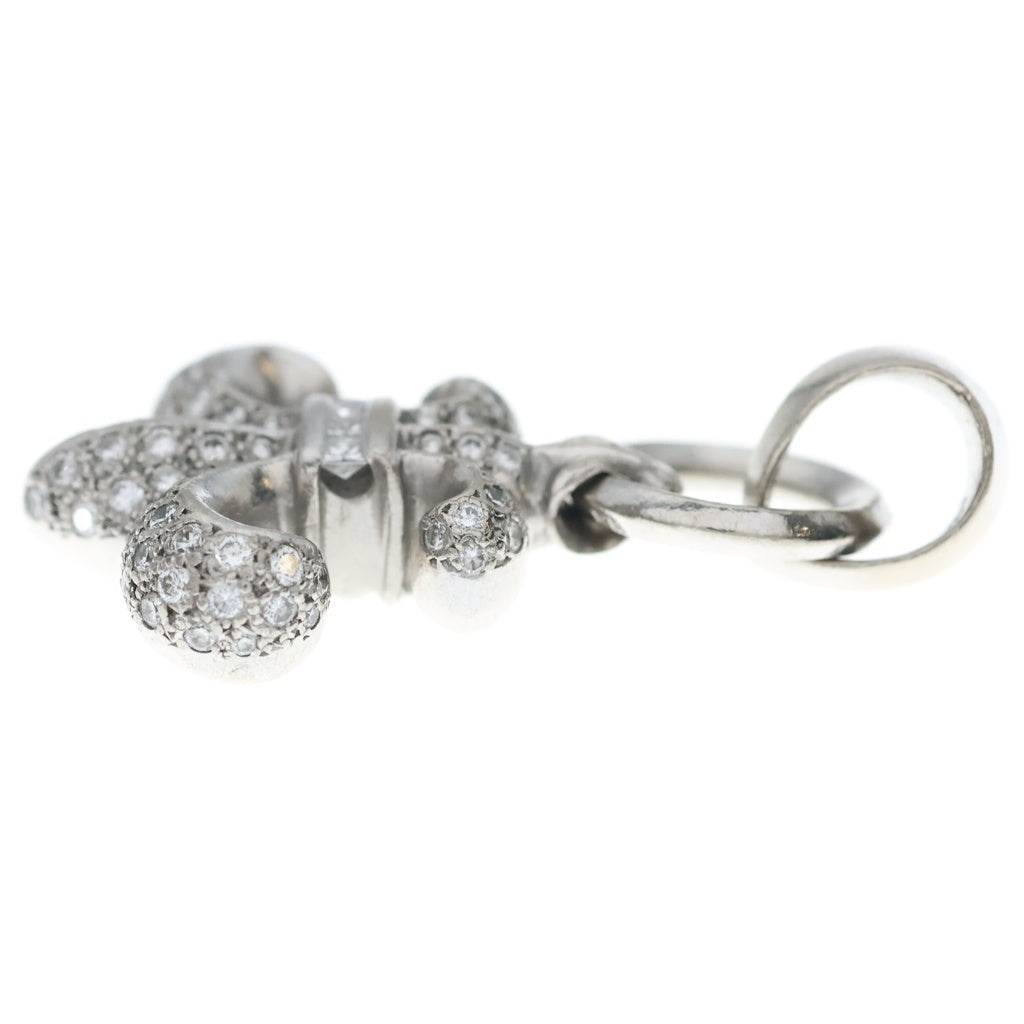 CHROME HEARTS(クロムハーツ) 18KWG BS FLUER P/DIA BSフレア PAVEダイヤ ペンダントトップ ホワイトゴールド