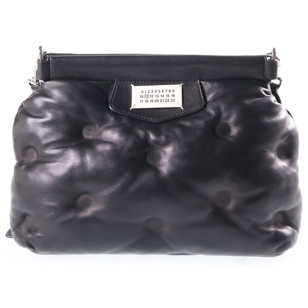 Maison Margiela(メゾンマルジェラ) Glam Slam グラムスラム スモール レザー ショルダーバッグ ブラック SB1WG0028 レディース