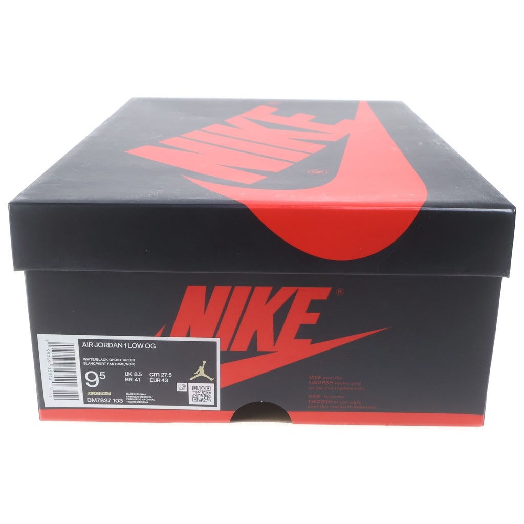 NIKE(ナイキ) AIR JORDAN 1 LOW OG エアジョーダン1 ローカットスニーカー ホワイト/グリーン US9.5/27.5cm DM7837-103
