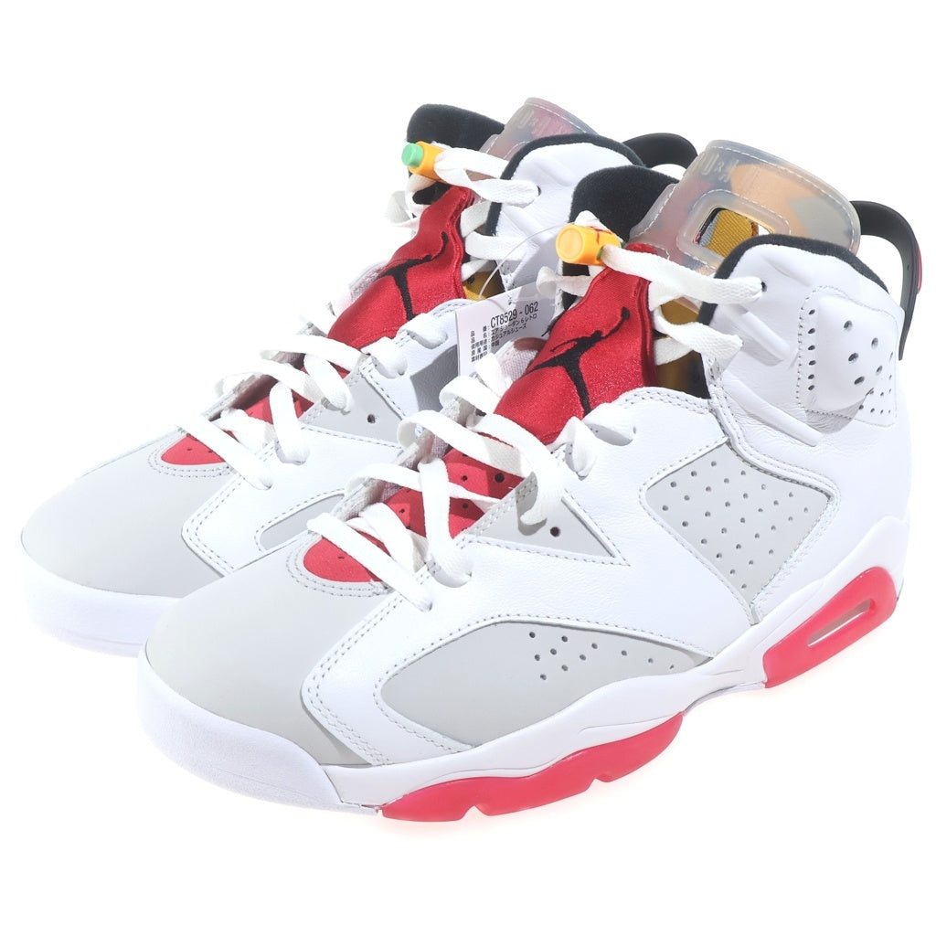 NIKE(ナイキ) AIR JORDAN 6 NEUTRAL GREY/HARE エアジョーダン6 ハイカットスニーカー ホワイト/レッド US9.5/27.5cm CT8529-062