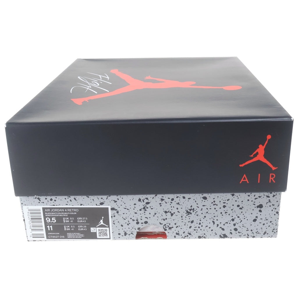 NIKE(ナイキ) AIR JORDAN 4 RED THUNDER/CRIMSON エアジョーダン4 ローカットスニーカー ブラック/レッド US9.5/27.5cm CT8527-016