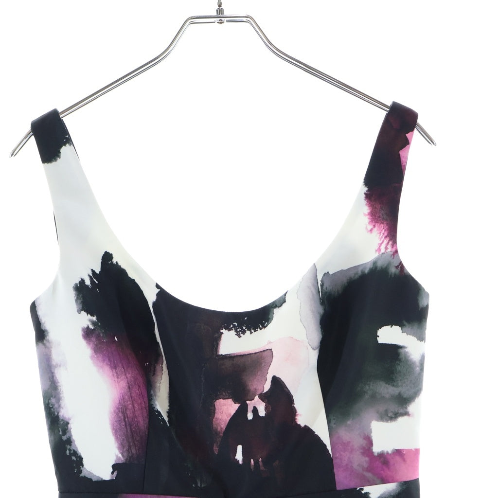 Alexander McQueen(アレキサンダーマックイーン) 22SS Watercolour Graffiti ウォーターカラー グラフィティー ノースリーブ カクテルドレス/ワンピース 734427 レディース