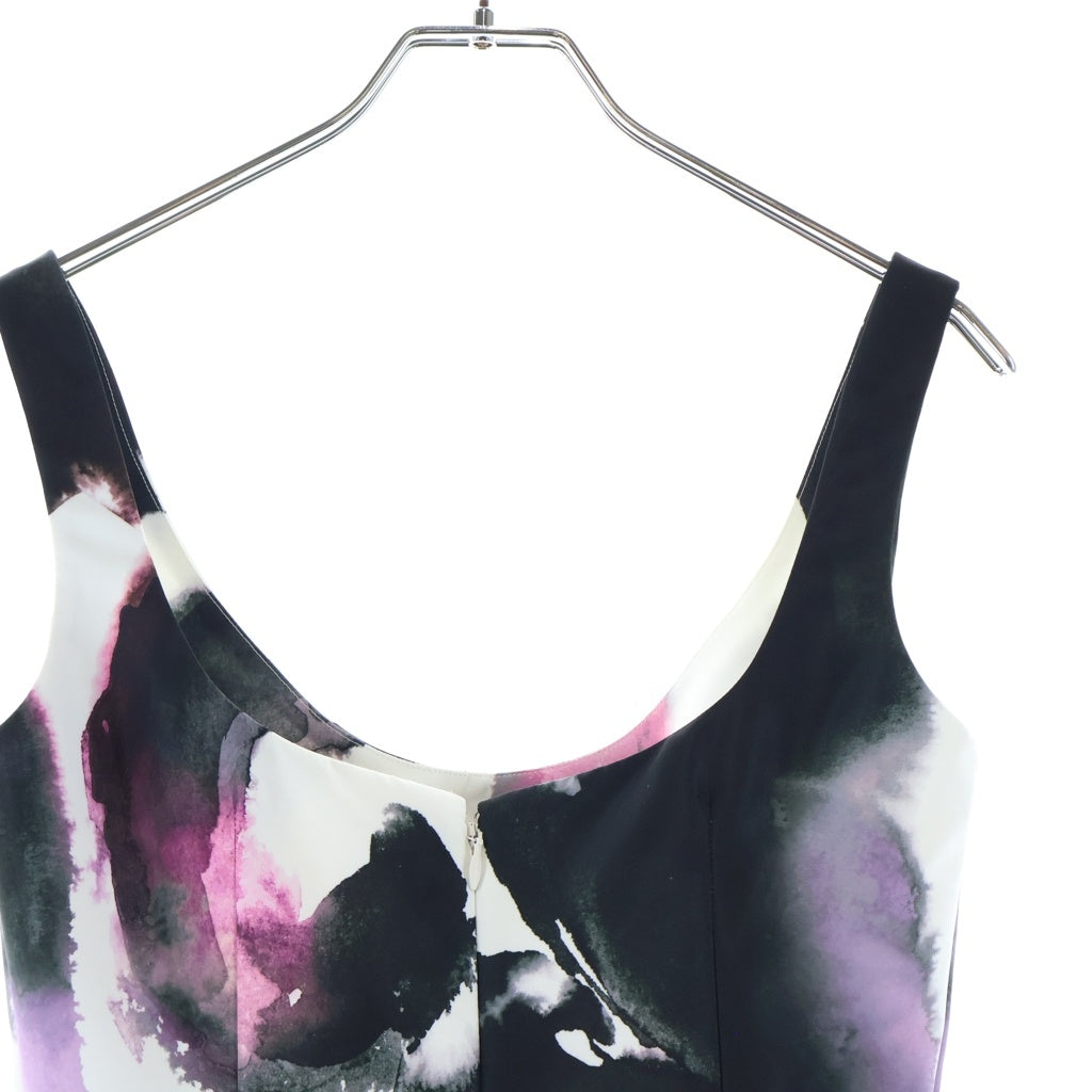 Alexander McQueen(アレキサンダーマックイーン) 22SS Watercolour Graffiti ウォーターカラー グラフィティー ノースリーブ カクテルドレス/ワンピース 734427 レディース