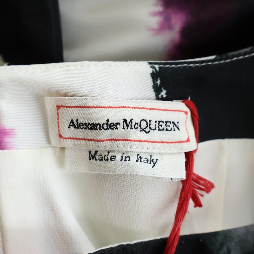 Alexander McQueen(アレキサンダーマックイーン) 22SS Watercolour Graffiti ウォーターカラー グラフィティー ノースリーブ カクテルドレス/ワンピース 734427 レディース