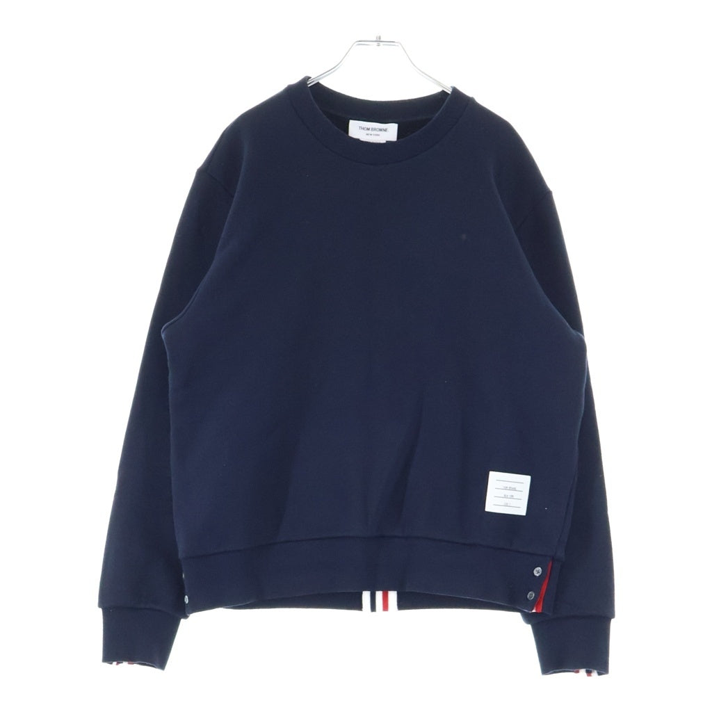 THOM BROWNE(トムブラウン) バックトリコロール ストライプデザイン プルオーバー スウェット トレーナー ネイビー MJT085A-03377-415