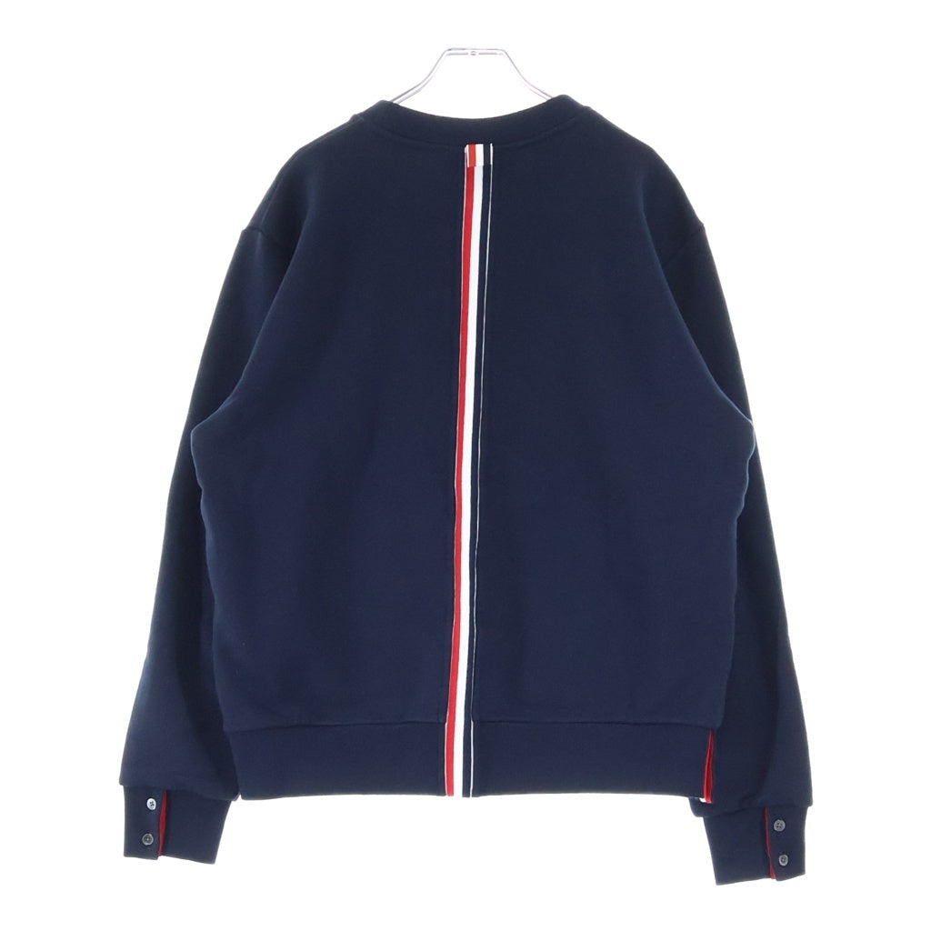 THOM BROWNE(トムブラウン) バックトリコロール ストライプデザイン プルオーバー スウェット トレーナー ネイビー MJT085A-03377-415