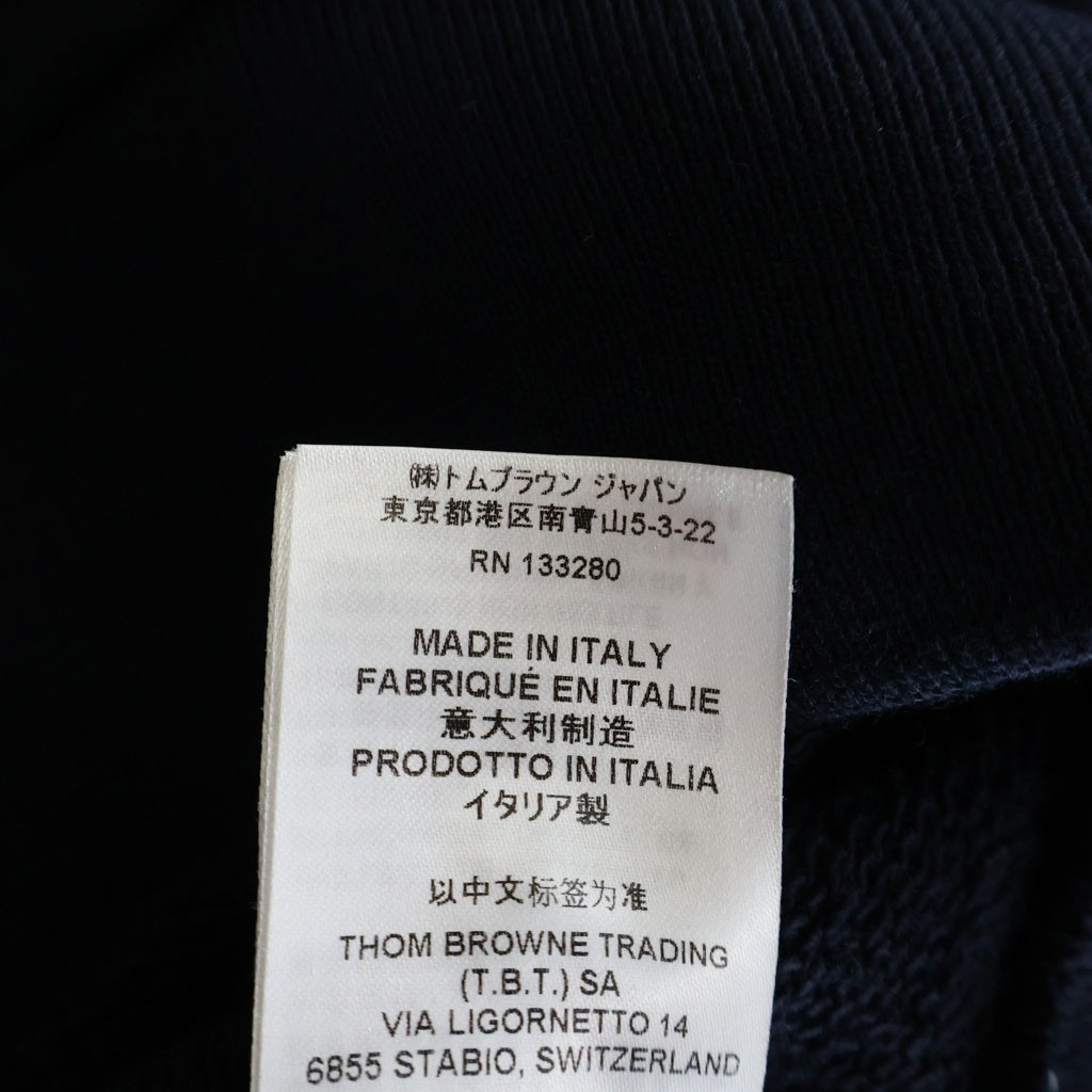 THOM BROWNE(トムブラウン) バックトリコロール ストライプデザイン プルオーバー スウェット トレーナー ネイビー MJT085A-03377-415