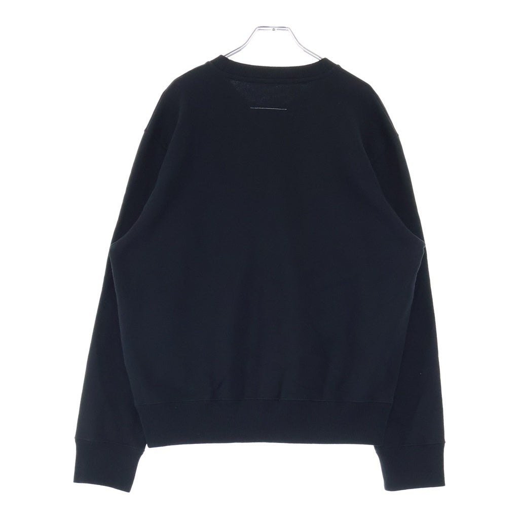 MM6 Maison Margiela(エムエムシックスメゾンマルジェラ) フロントカレンダーパッチデザイン クルーネック ロングスリーブ スウェット トレーナー レディース ブラック S52GU0247 M25025