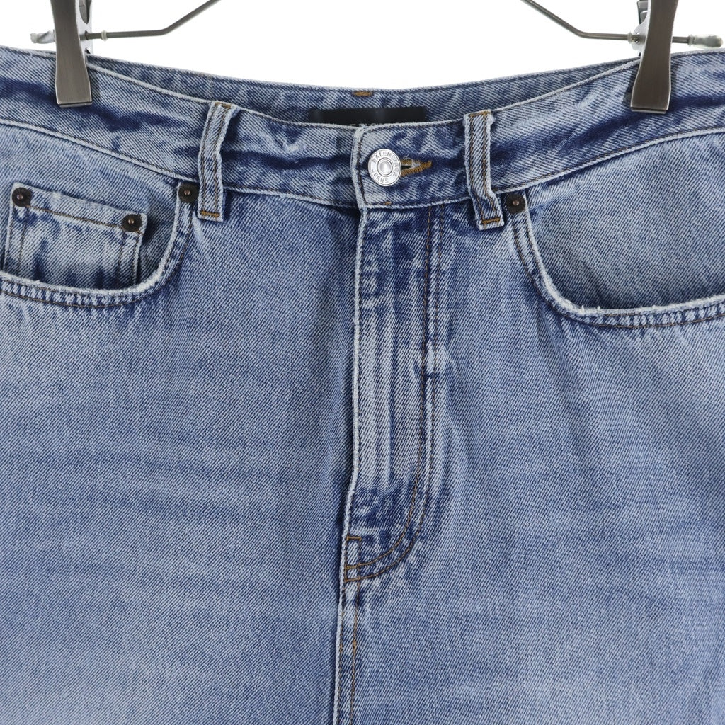 BALENCIAGA(バレンシアガ) 23AW LOW CROTCH JEANS THW25 ロー クロッチ ワイドデニムパンツ ジーンズ インディゴ 697886