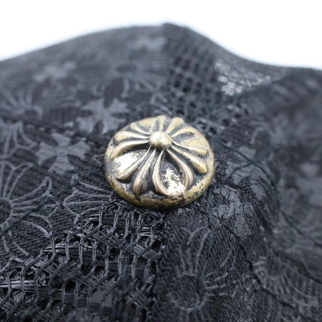 CHROME HEARTS(クロムハーツ) TRUCKER CAP CHプラス クロスパッチ 総柄 トラッカーキャップ 帽子ブラック