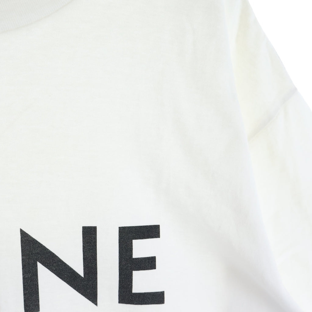 CELINE(セリーヌ) ロゴプリント クルーネック 半袖Tシャツ カットソー ホワイト 2X681671Q