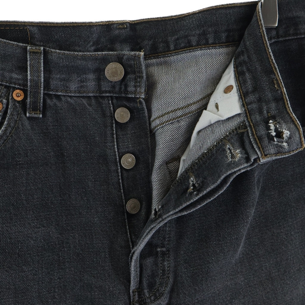 Levi's(リーバイス) 90S VINTAGE 501 ヴィンテージ ボタン裏553 USA製 先染め ボタンフライ デニムパンツ ブラック