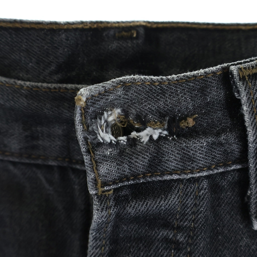 Levi's(リーバイス) 90S VINTAGE 501 ヴィンテージ ボタン裏553 USA製 先染め ボタンフライ デニムパンツ ブラック