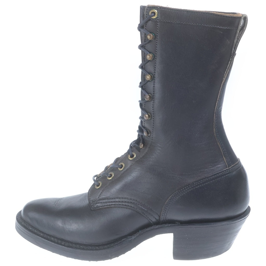 HATHORN(ハソーン) Explorer Tracker Lace-to-Toe Boots エクスプローラー トラッカー レーストゥ レザーブーツ ブラック