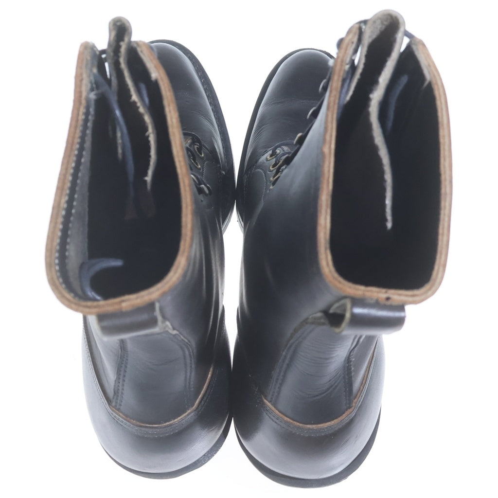 HATHORN(ハソーン) Explorer Tracker Lace-to-Toe Boots エクスプローラー トラッカー レーストゥ レザーブーツ ブラック