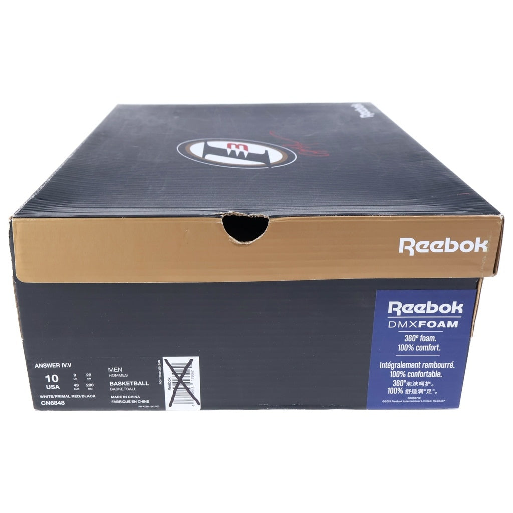 Reebok(リーボック) ANSWER 4.5 アンサー ハイカットスニーカー ホワイト/レッド US10/28cm CN6848