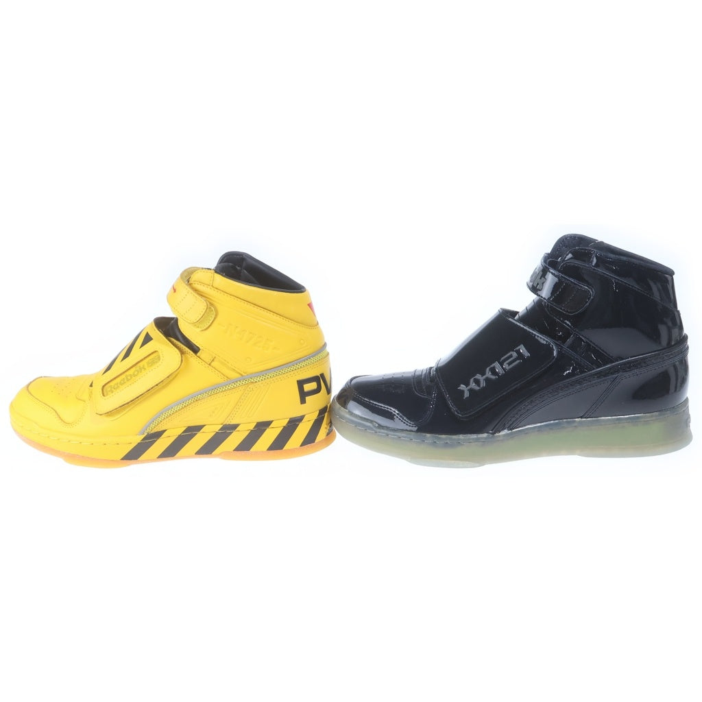 Reebok(リーボック) ALIEN STOMPER MID PL CN2182/BS8882 エイリアン ストンパー ミッドカットスニーカー 2足セット イエロー/ブラック