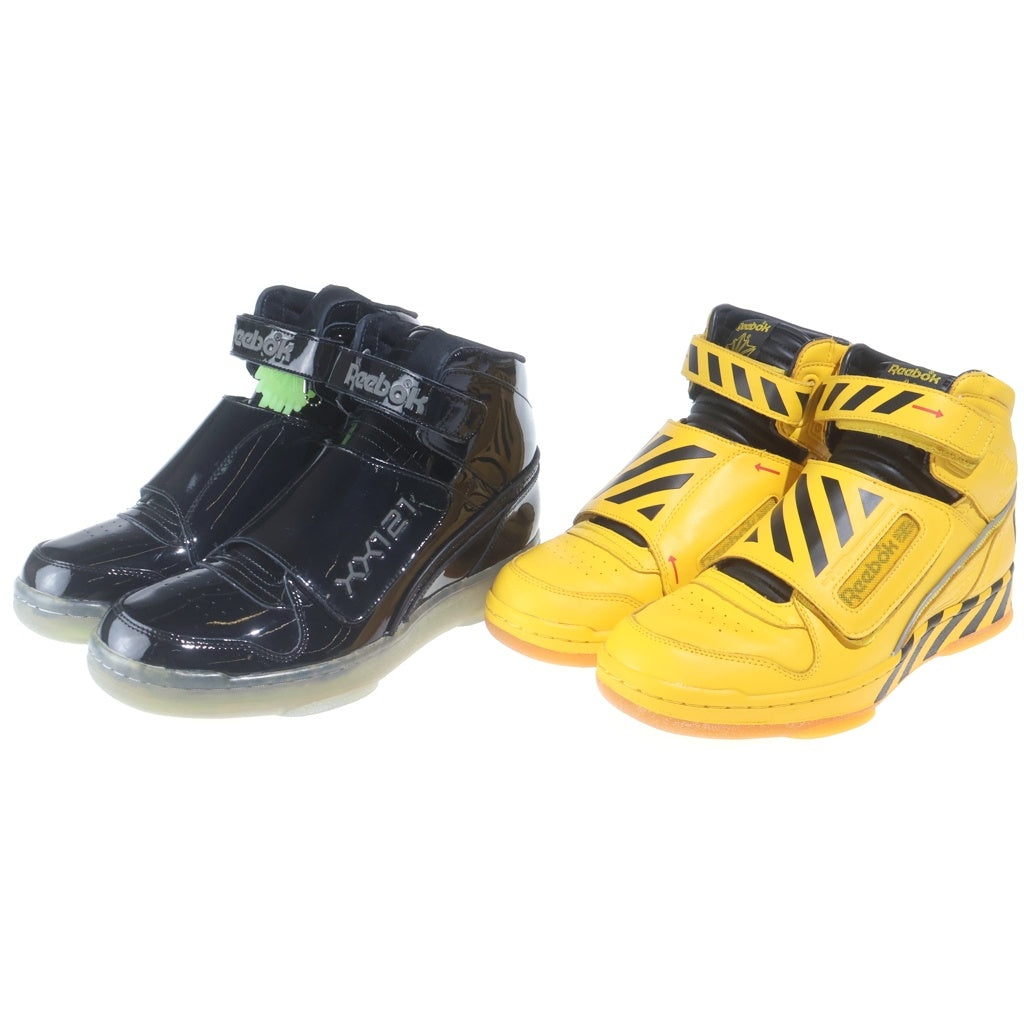 Reebok(リーボック) ALIEN STOMPER MID PL CN2182/BS8882 エイリアン ストンパー ミッドカットスニーカー 2足セット イエロー/ブラック
