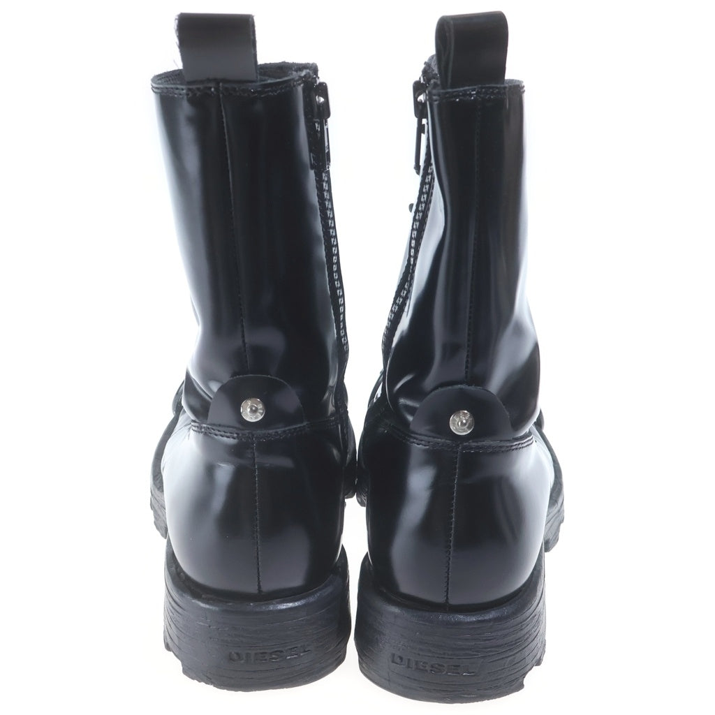 DIESEL(ディーゼル) 23AW D-HAMMER MS ディーハマー レザー レースアップブーツ ブラック Y03228