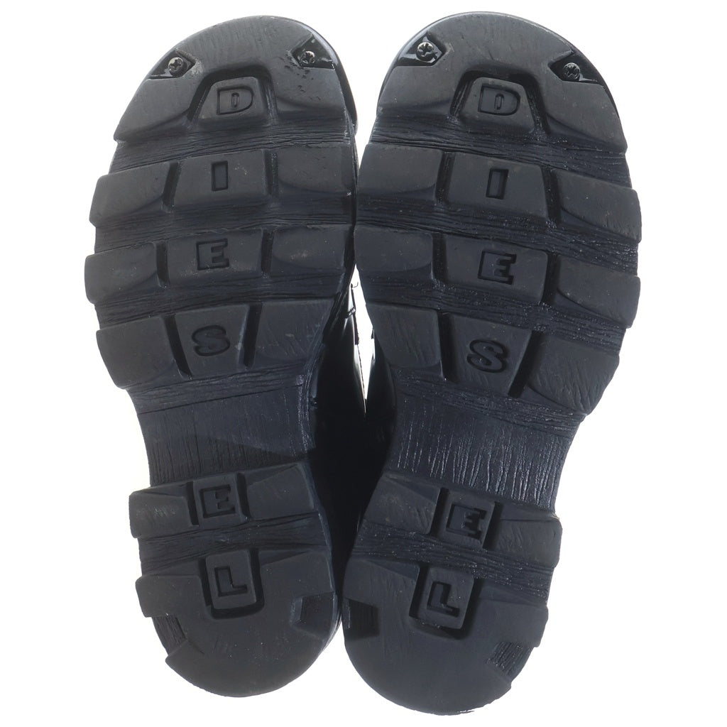 DIESEL(ディーゼル) 23AW D-HAMMER MS ディーハマー レザー レースアップブーツ ブラック Y03228