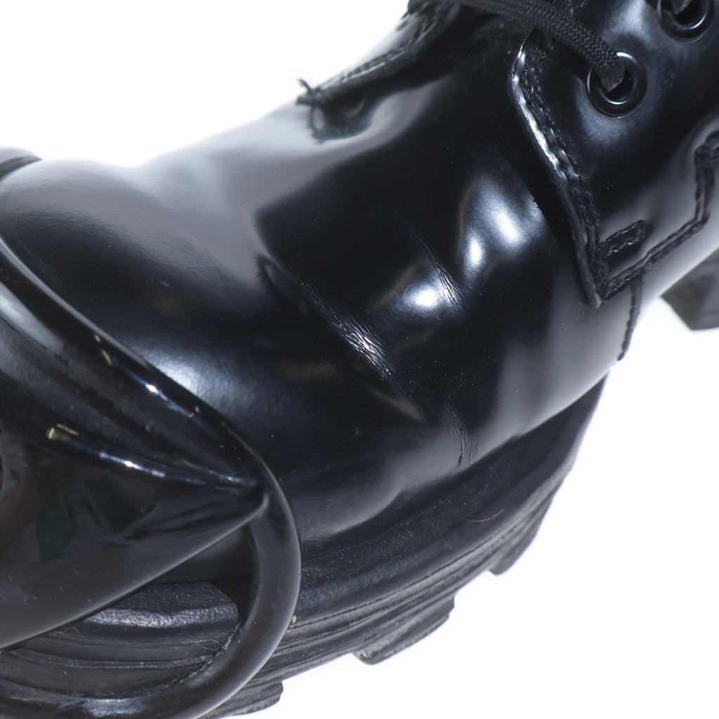 DIESEL(ディーゼル) 23AW D-HAMMER MS ディーハマー レザー レースアップブーツ ブラック Y03228