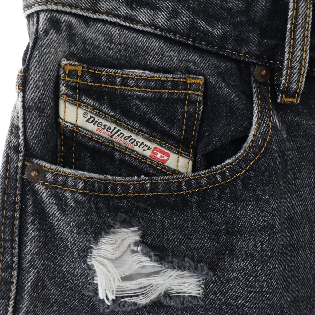 DIESEL(ディーゼル) D-RISE ディーライズ ワイド デニムパンツ ブラック A06371
