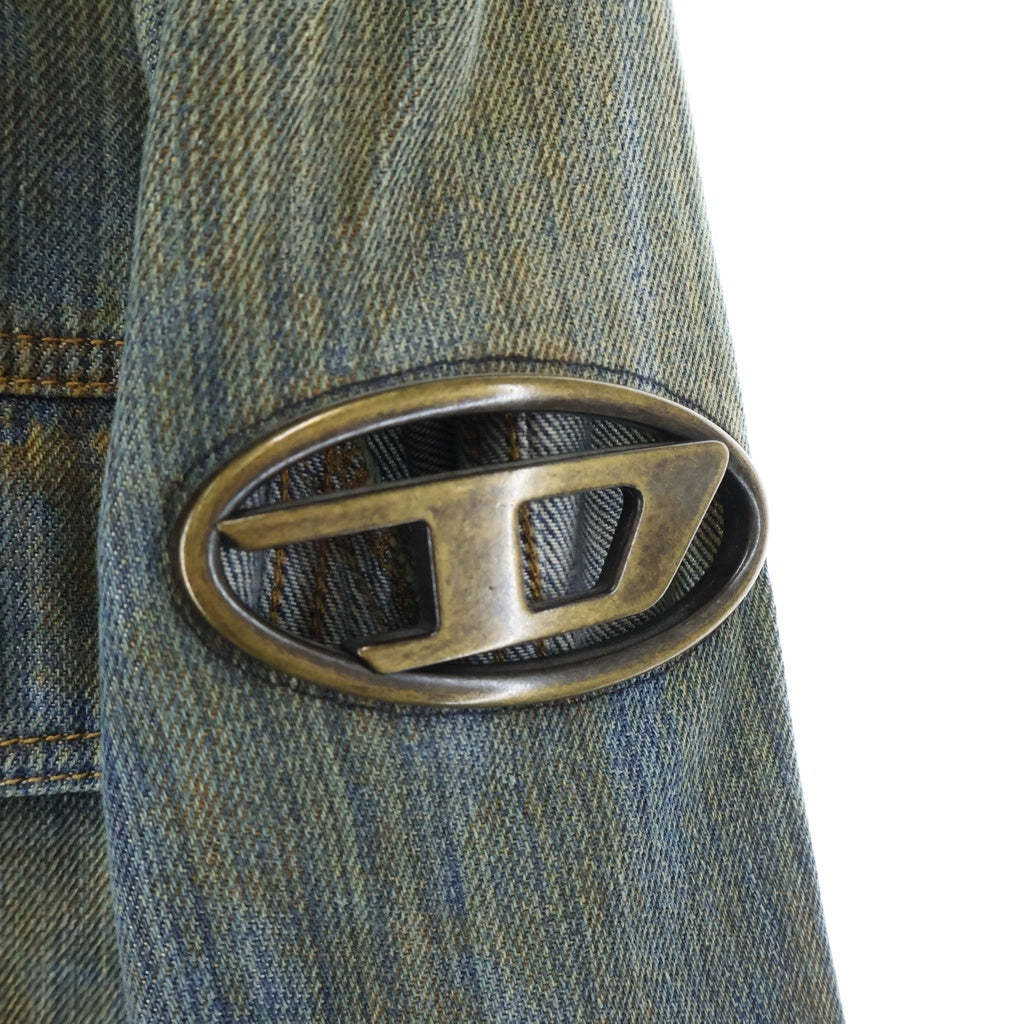 DIESEL(ディーゼル) D-BARCY-FSC ショルダーロゴプレート デニム トラッカージャケット インディゴ A10847