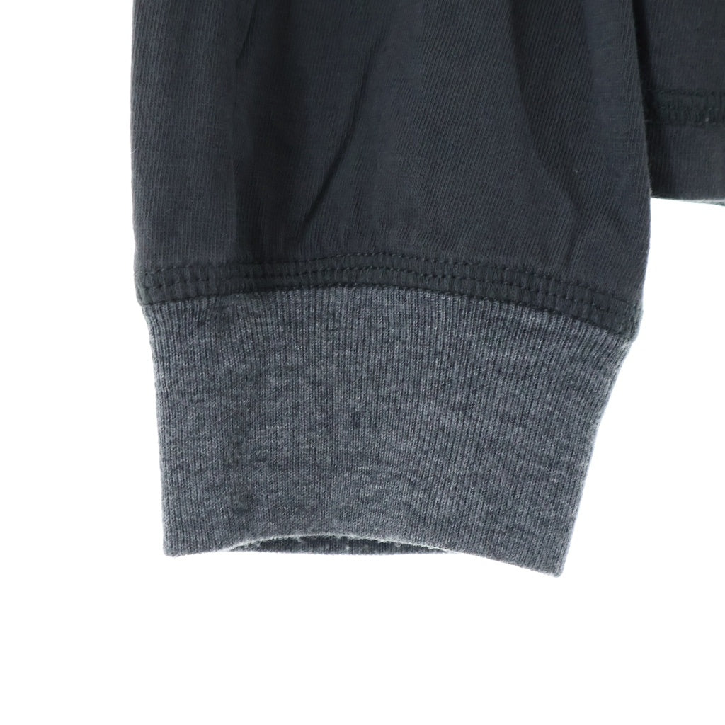 DIESEL(ディーゼル) T-BOXT-LS-HOSHI ホシ チェーンロゴプリント クルーネック ロングスリーブ 長袖Tシャツカットソー チャコール P01544