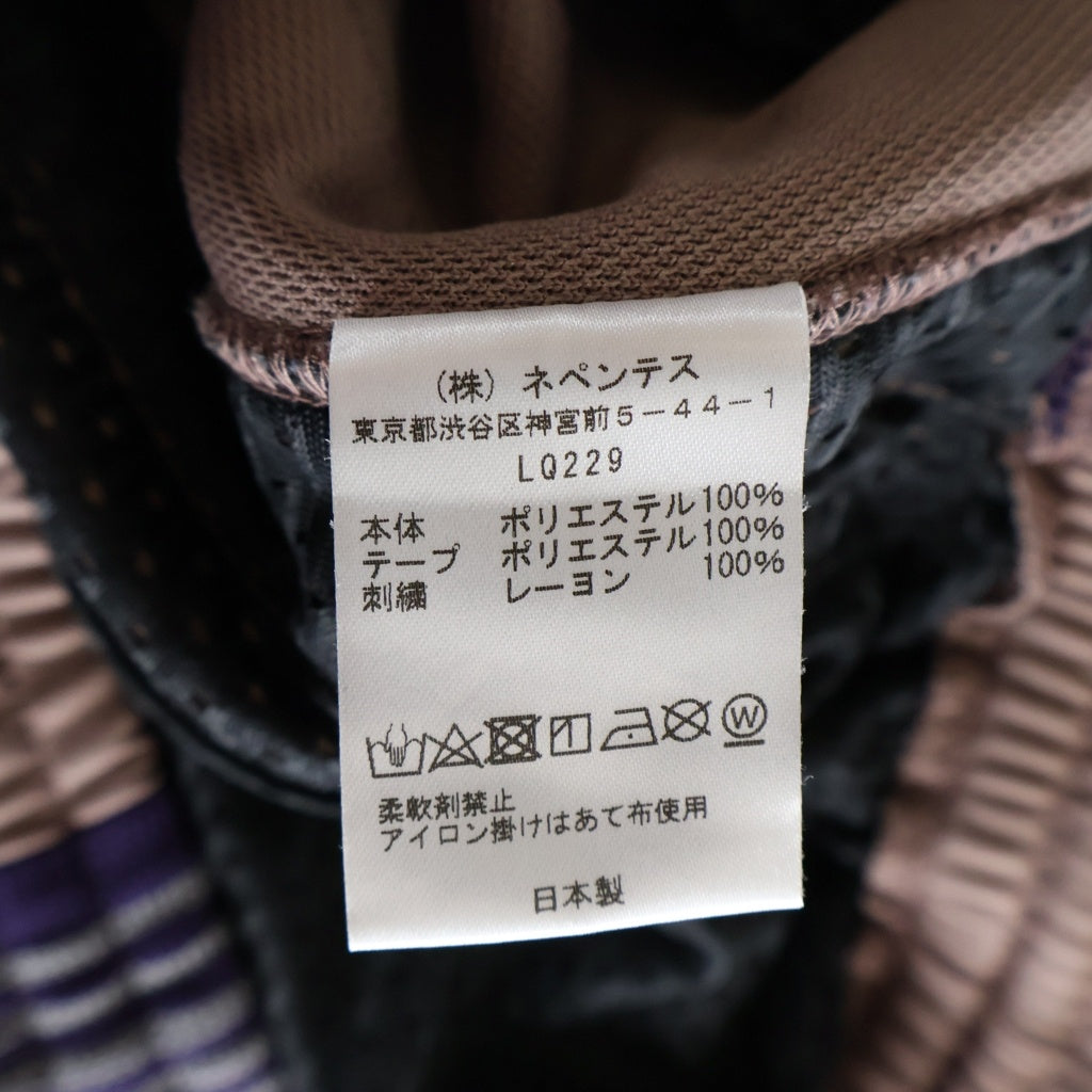 Needles(ニードルス) 22AW Track Pant Poly Smooth トラックパンツ ポリスムース サイドライン ベージュ LQ229