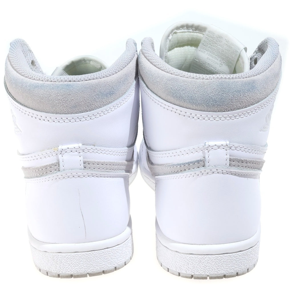 NIKE(ナイキ) AIR JORDAN 1 HIGH 85 NEUTRAL GREY BQ4422-100 エアジョーダン ニュートラルグレー ハイカットスニーカー ホワイト US7.5/25.5cm