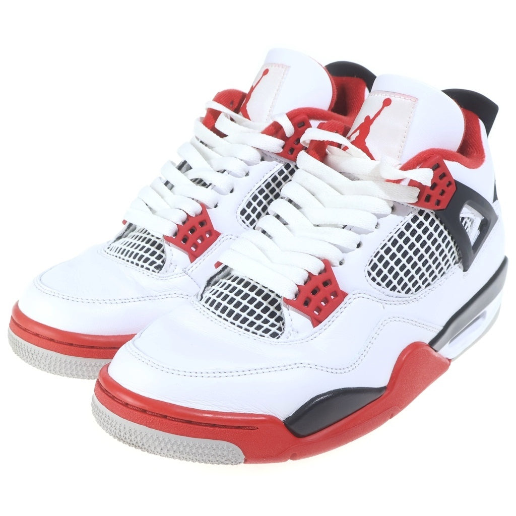 NIKE(ナイキ) AIR JORDAN 4 RETRO OG FIRE RED 2020 DC7770-160 エアジョーダン4 レトロ ハイカットスニーカー ホワイト/レッド US7.5/25.5cm