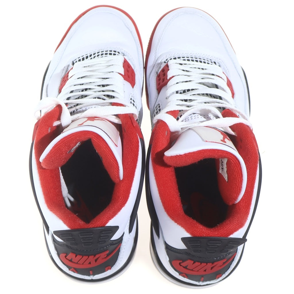 NIKE(ナイキ) AIR JORDAN 4 RETRO OG FIRE RED 2020 DC7770-160 エアジョーダン4 レトロ ハイカットスニーカー ホワイト/レッド US7.5/25.5cm