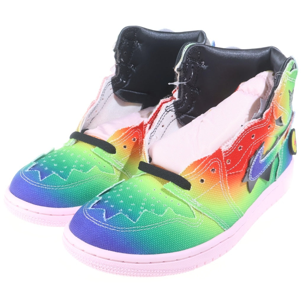 NIKE(ナイキ) ×J Balvin AIR JORDAN 1 HIGH OG RAINBOW DC3481-900 ジェイバルヴィン エアジョーダン1 レインボー ハイカットスニーカー マルチ US7.5/25.5cm