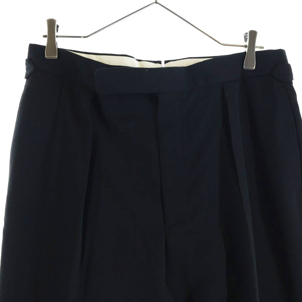 RALPH LAUREN PURPLE LABEL(ラルフローレン パープルレーベル) 3B ピークドラペル ダブル 3ピース テーラードジャケット ベスト スラックスパンツ ブラック