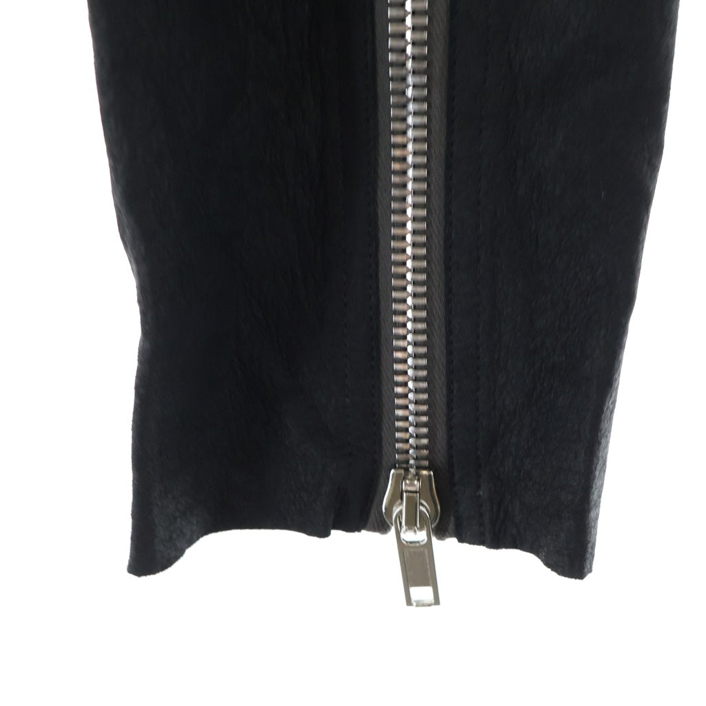 Rick Owens(リックオウエンス) 21SS PHLEGETHON デストロイレザー フルジップ ジャケット ブラック RU21S6772-LBAB