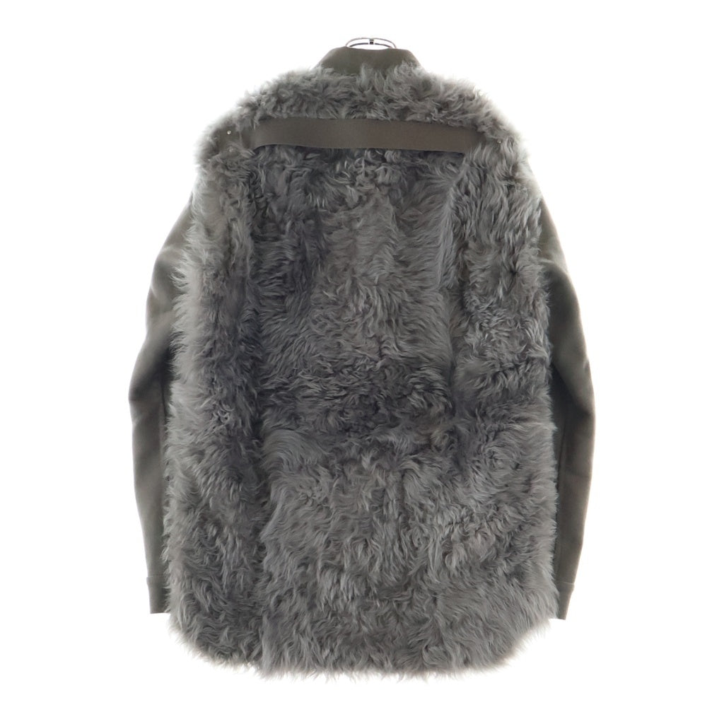Rick Owens(リックオウエンス) 19AW LARRY SHEARING OVERSHIRT ラリー シアリング オーバーシャツ ジャケット グレー RU19F4729-COMBO1