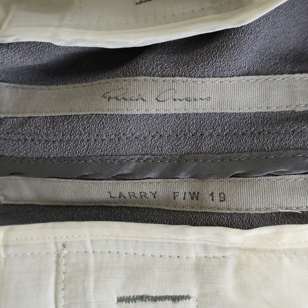 Rick Owens(リックオウエンス) 19AW ドローコード トラックパンツ グレー RU19F4388-WE