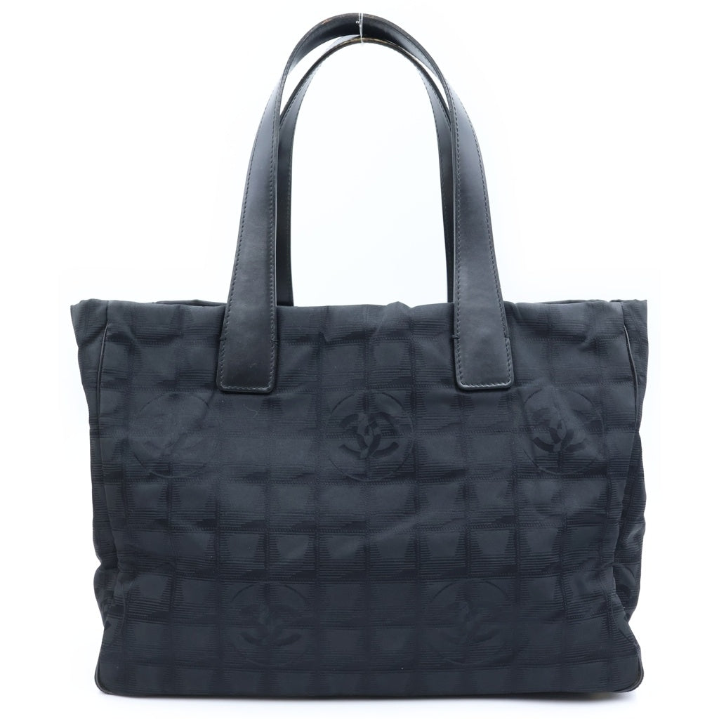 CHANEL(シャネル) ニュートラベル ココマークデザイン レザーハンドル トートバッグ ブラック 10番台 レディース