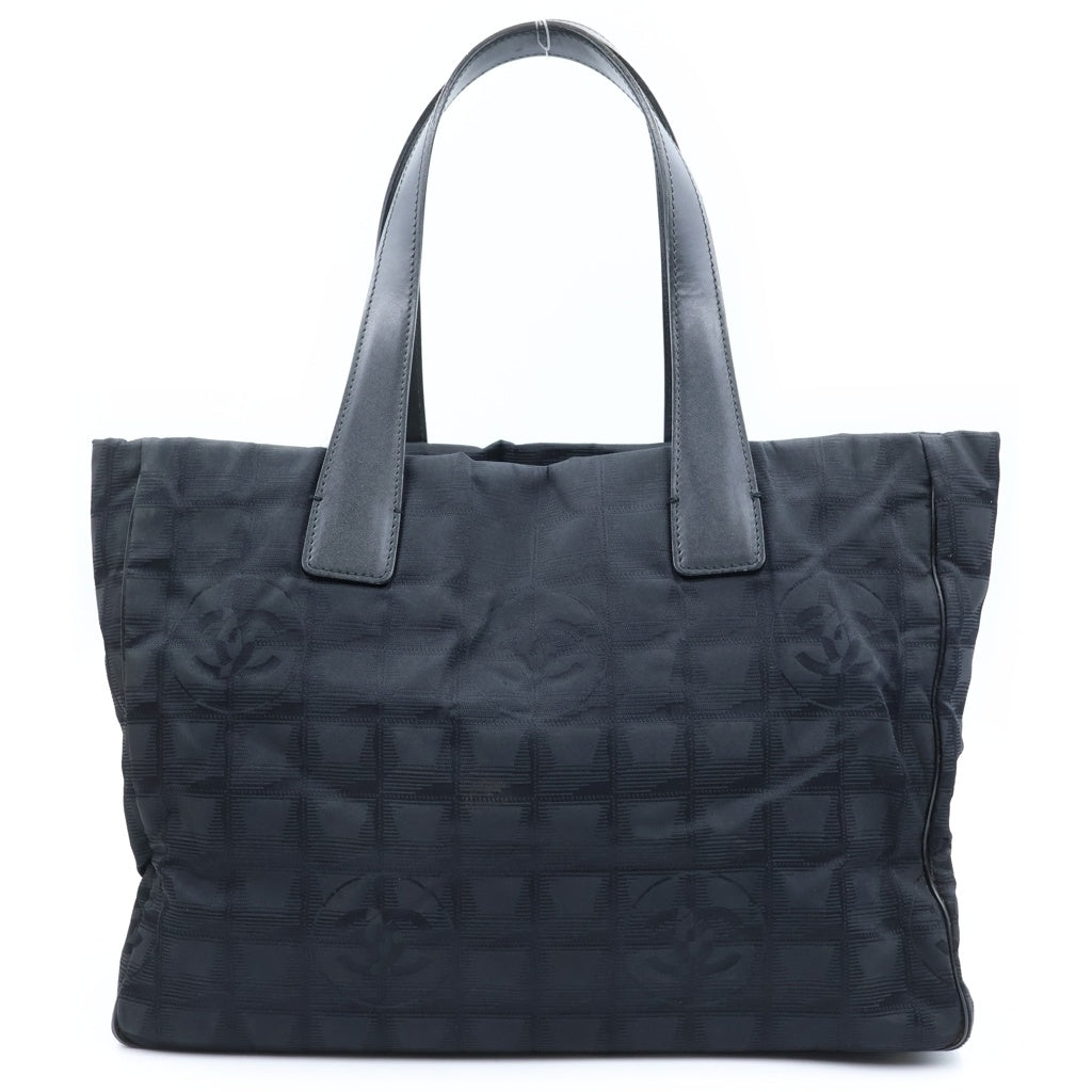 CHANEL(シャネル) ニュートラベル ココマークデザイン レザーハンドル トートバッグ ブラック 10番台 レディース