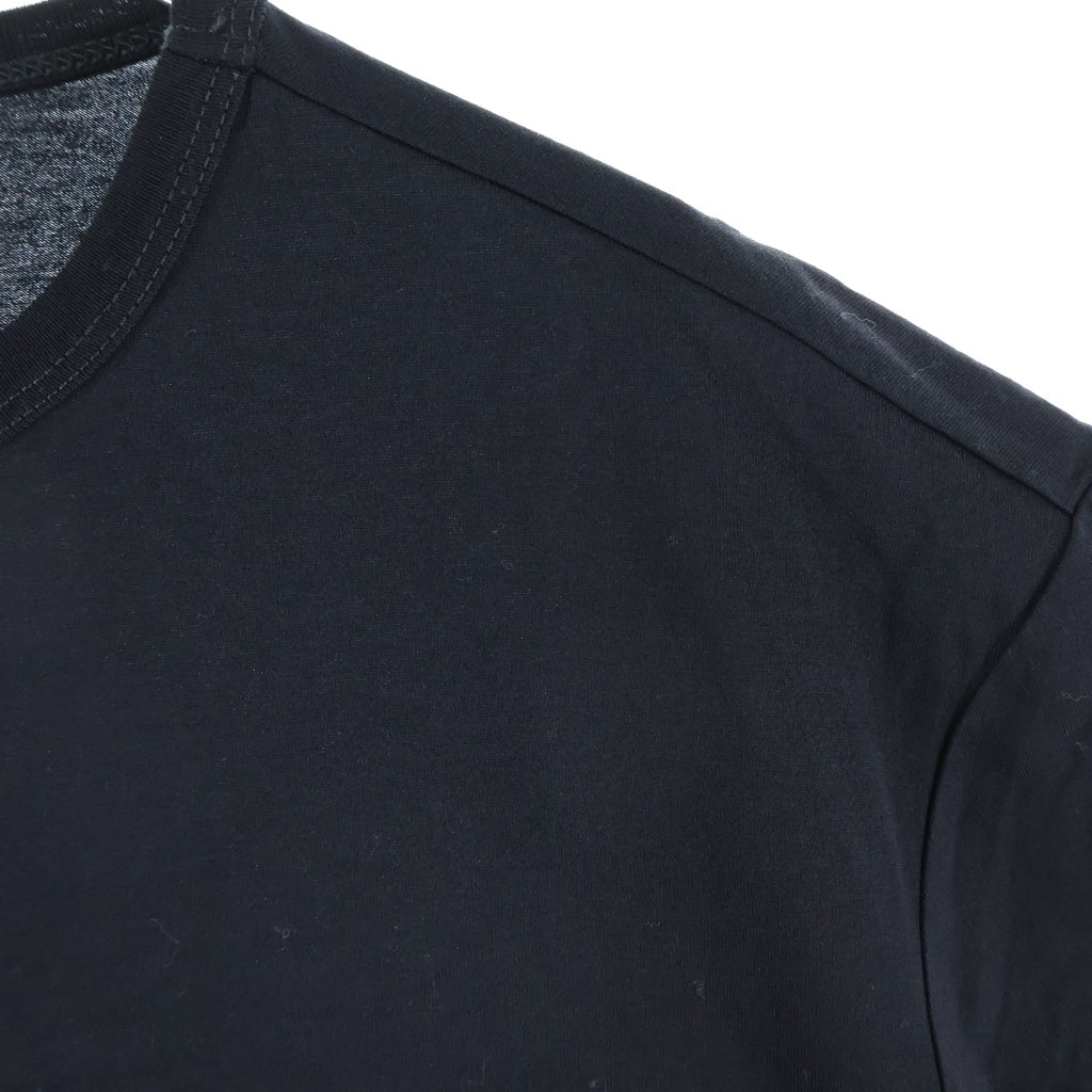 Maison Martin Margiela(メゾンマルタンマルジェラ) 反転ロゴ刺繍 クルーネック 半袖Tシャツカットソー ブラック S30GC0701 S22816