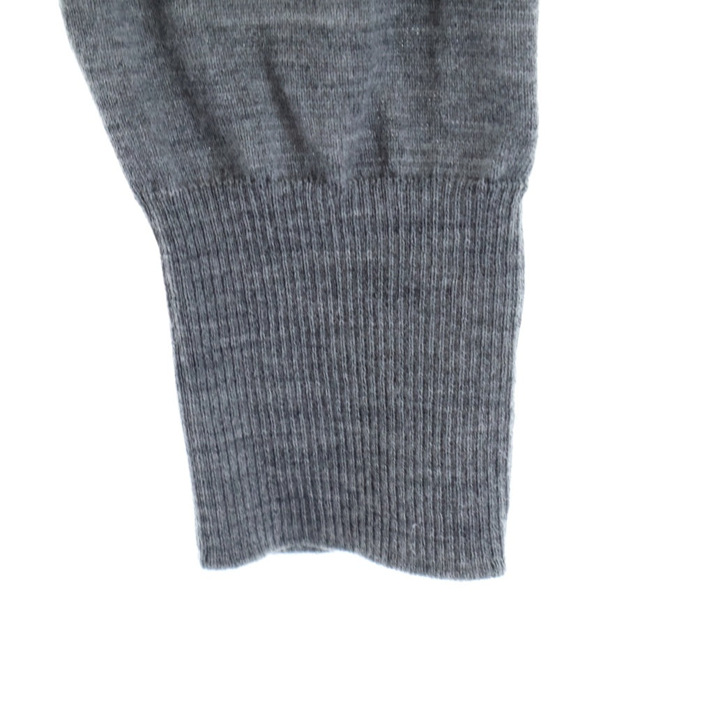 THOM BROWNE(トムブラウン) 4BAR クラシック メリノウール ラウンドネック プルオーバー ニット セーター グレー レディース FKA280A-Y1014-055
